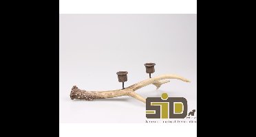 Kandelaar gewei 30x16x9 cm